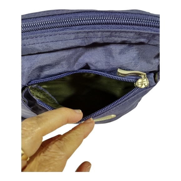 Baggallini Everyplace Convertible Crossbody Waist Bag Navy Blue - Picture 11 of 12